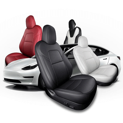 TAPTES® Custom Leather Seat Covers for Tesla Model 3, #1 Seat Covers for Model 3