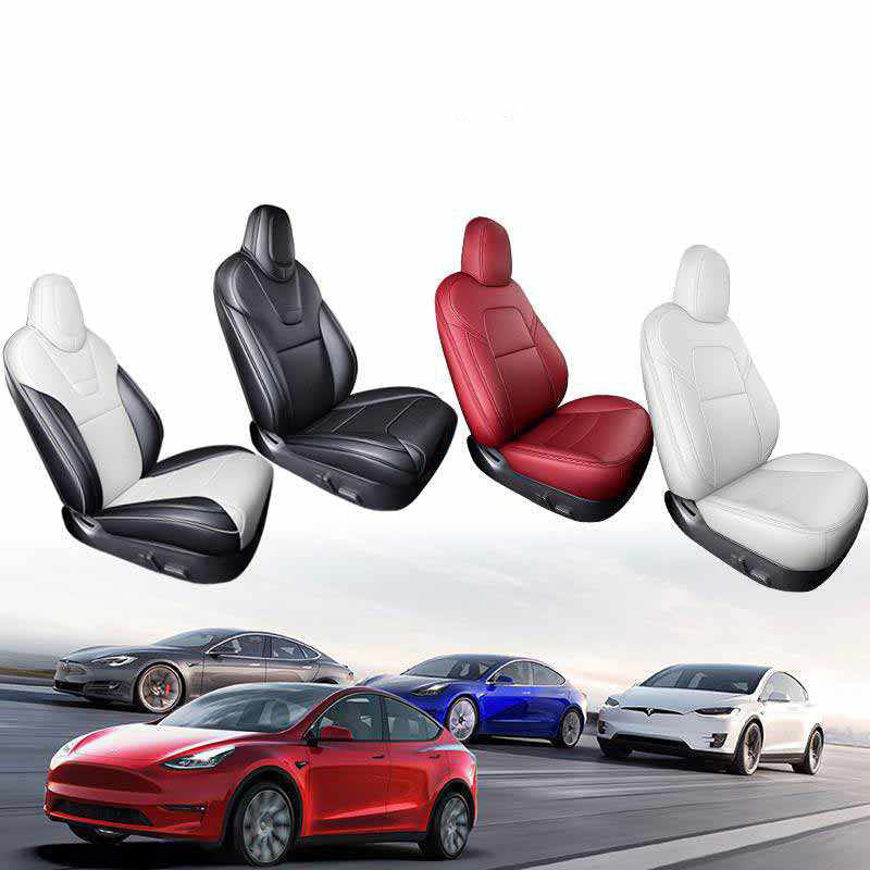 TAPTES® #1 Seat Covers for Tesla Model S, Custom Designed Seat Covers for 2012-2021 2022 2023 2024 Tesla Model S Full Set