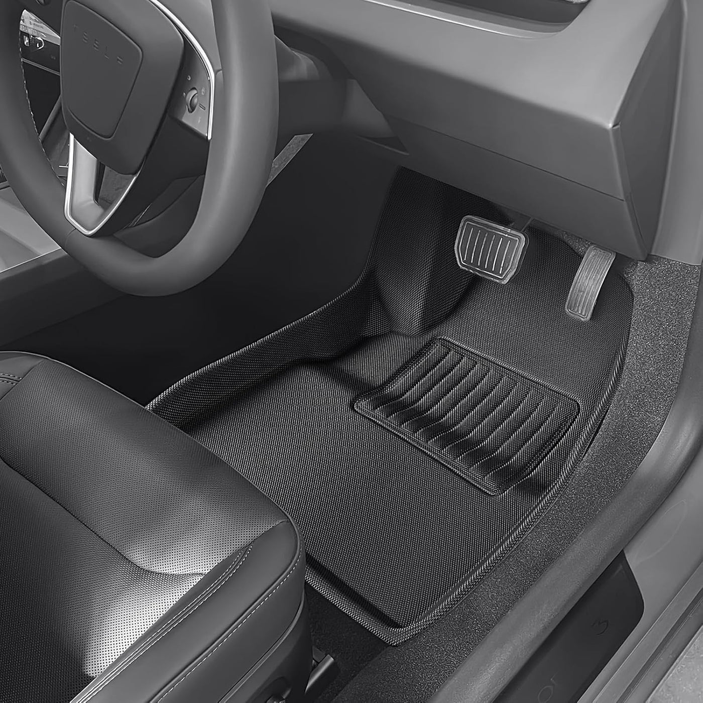 TAPTES All-Weather Floor Mats for RHD Tesla Model 3 Highland, Full Set 6 Pcs RHD Floor Mats And Cargo Mats for 2024 2025 Model 3, Floor Liners And Cargo Mats for 2024 2025 2026 Tesla Model 3