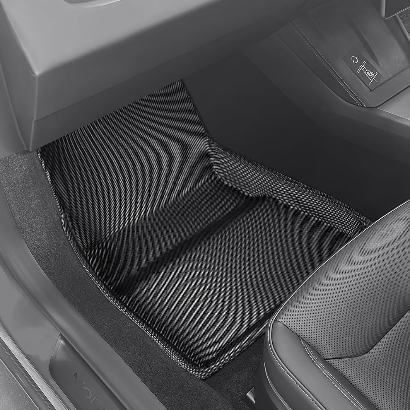 TAPTES All-Weather Floor Mats for RHD Tesla Model 3 Highland, Full Set 6 Pcs RHD Floor Mats And Cargo Mats for 2024 2025 Model 3, Floor Liners And Cargo Mats for 2024 2025 2026 Tesla Model 3