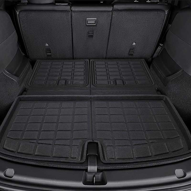 TAPTES  New Update All Weather XPE Floor Mats for Tesla Model Y 7 Seater 2020-2023 2024, Set of 9
