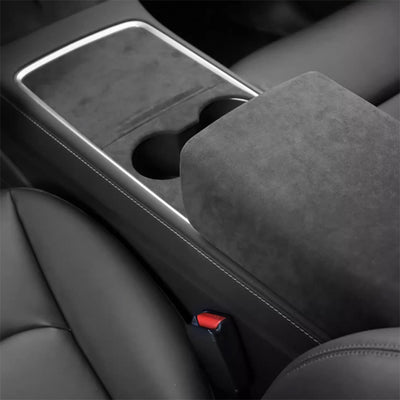 TAPTES® Alcantara Center Console Armrest Cover for Tesla Model Y Model 3