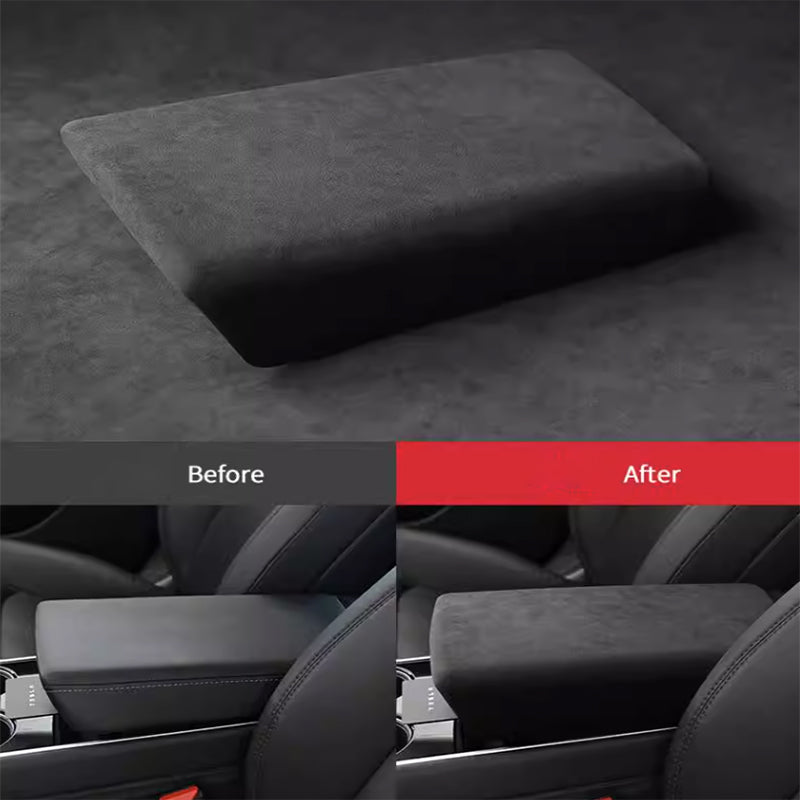 TAPTES® Alcantara Center Console Armrest Cover for Tesla Model Y Model 3