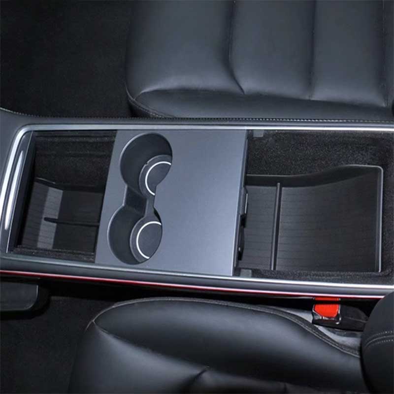 TAPTES Central Control Bottom Storage Organizer Non-slip Mats for Model Y Model 3