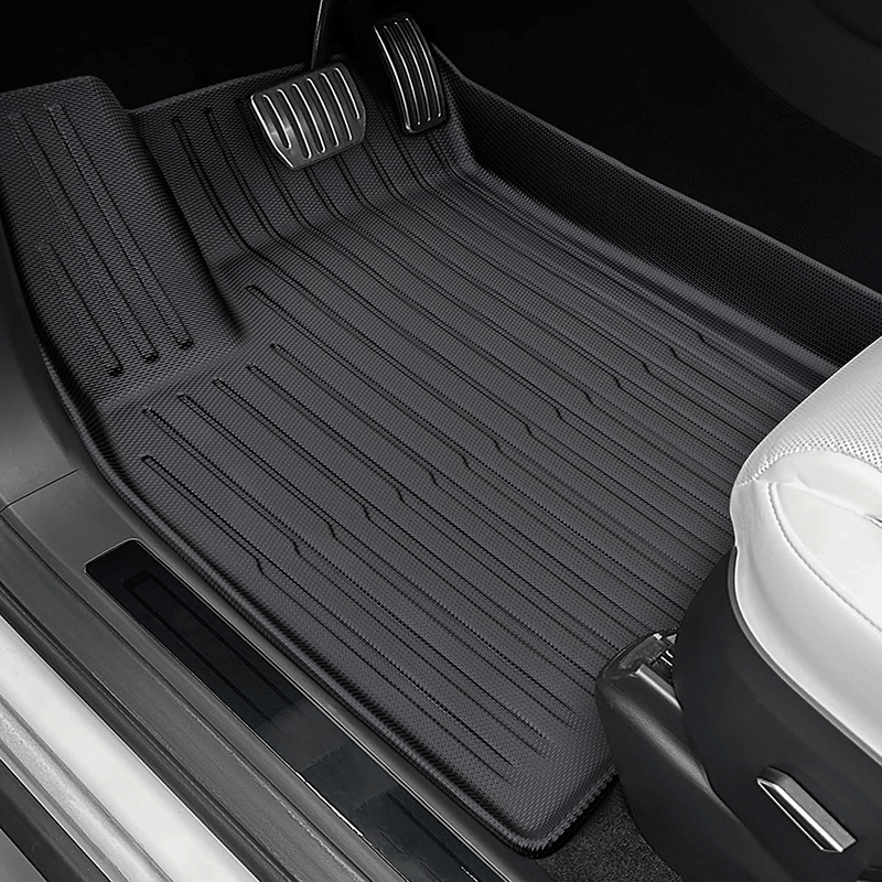 TAPTES Floor Mats for Tesla Model X  6 Seater 2024 2023 2022, All Weather Floor Mats for Tesla Model X,Waterproof Floor Cargo Liner 4PCS