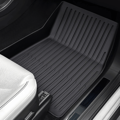 TAPTES Floor Mats for Tesla Model X  6 Seater 2024 2023 2022, All Weather Floor Mats for Tesla Model X,Waterproof Floor Cargo Liner 4PCS