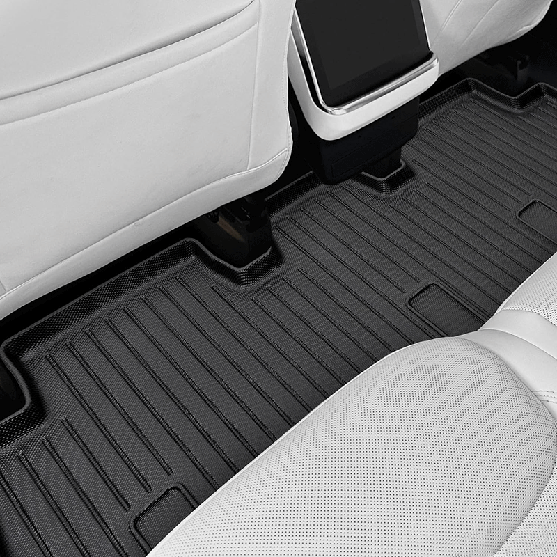 TAPTES Floor Mats for Tesla Model X 7 Seater 2024 2023 2022, All Weather Floor Mats for Tesla Model X,Waterproof Floor Cargo Liner 4PCS