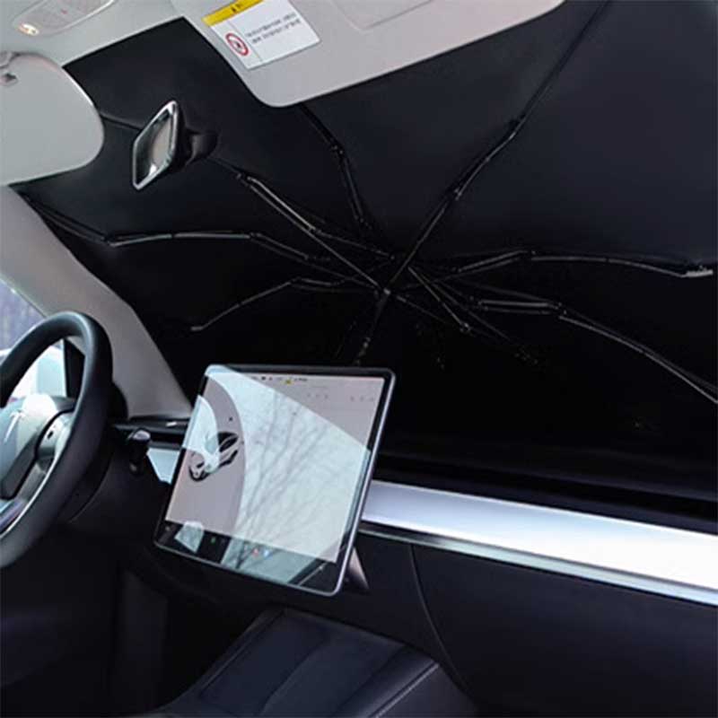 TAPTES® Folding Front Windshield Sunshade for Tesla Model Y Model 3 2018-2023 2024