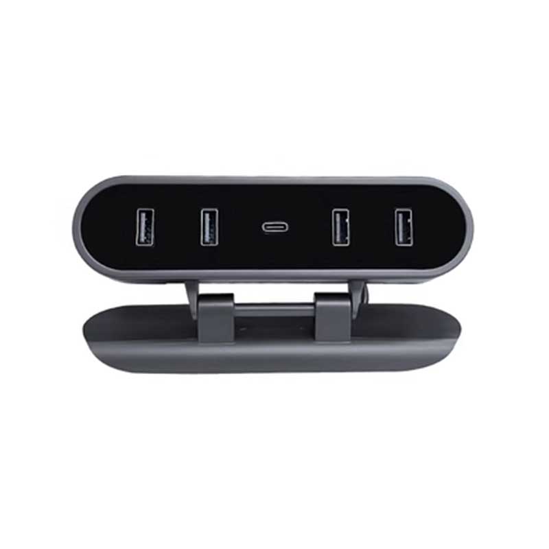 TAPTES Folding USB Hud for Model Y Model 3 Under Central Control Screen Expansion Dock