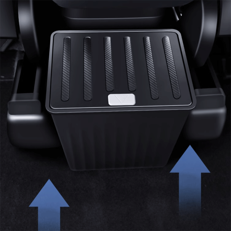 TAPTES Rear Row Under Seat Storage Organizer Trash Bin for Tesla Model Y