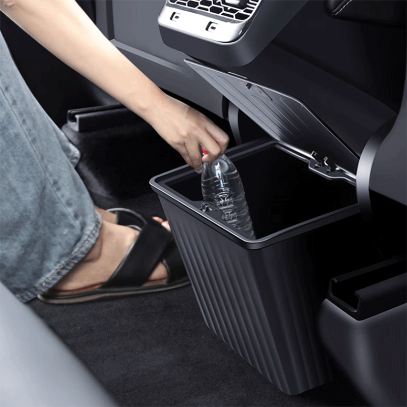 TAPTES Rear Row Under Seat Storage Organizer Trash Bin for Tesla Model Y