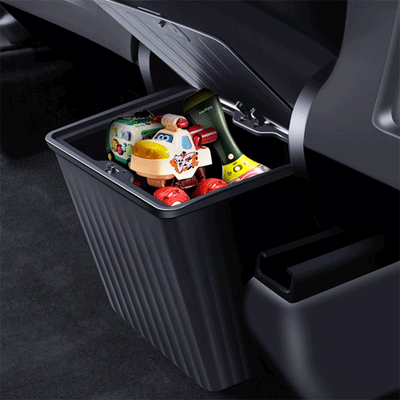 TAPTES Rear Row Under Seat Storage Organizer Trash Bin for Tesla Model Y