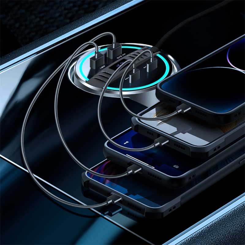 TAPTES Smart Central Control Cup Holder USB Expansion Dock for Model Y Model 3