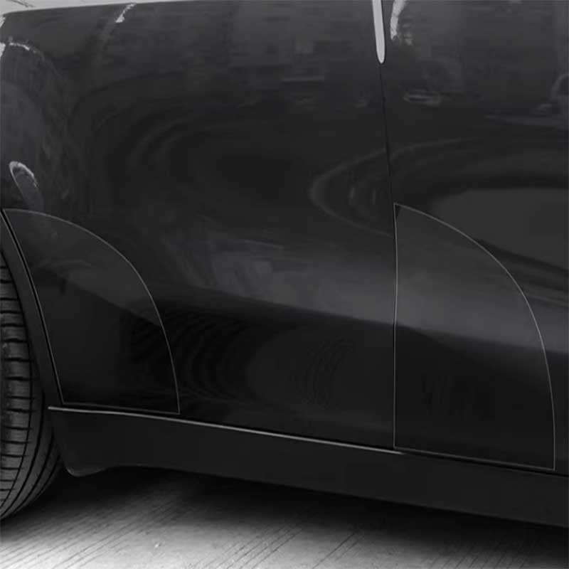 TAPTES Door Corners Transparent Protective Film for Tesla Model Y Model 3