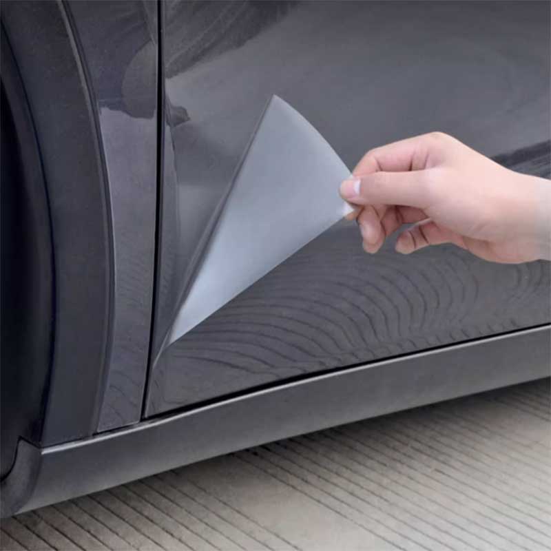 TAPTES Door Corners Transparent Protective Film for Tesla Model Y Model 3