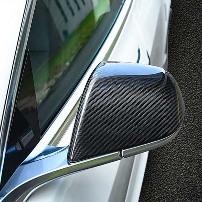 TAPTES Carbon Fiber Side Mirror Decorate Covers for Model Y 2020-2023 2024