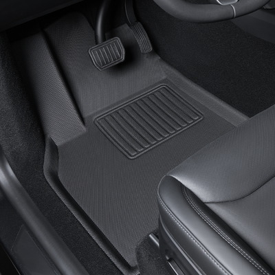 TAPTES Exclusive All-Weather Floor Mats for 2025-2026 Tesla Model Y Juniper. 3-Piece Set Includes Driver, Passenger, and Second Row Floor Mats for the 2025 Tesla Model Y