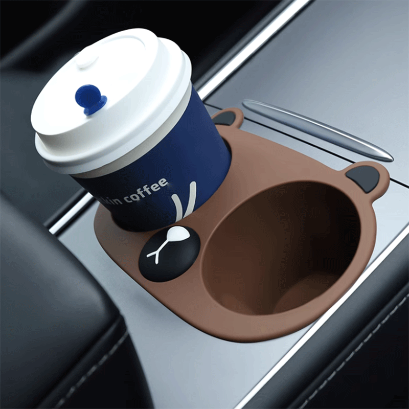 TAPTES® Animal Style Silicone Center Control Cup Holder Insert for Tesla Model 3 2021-2023 Model Y 2021-2024
