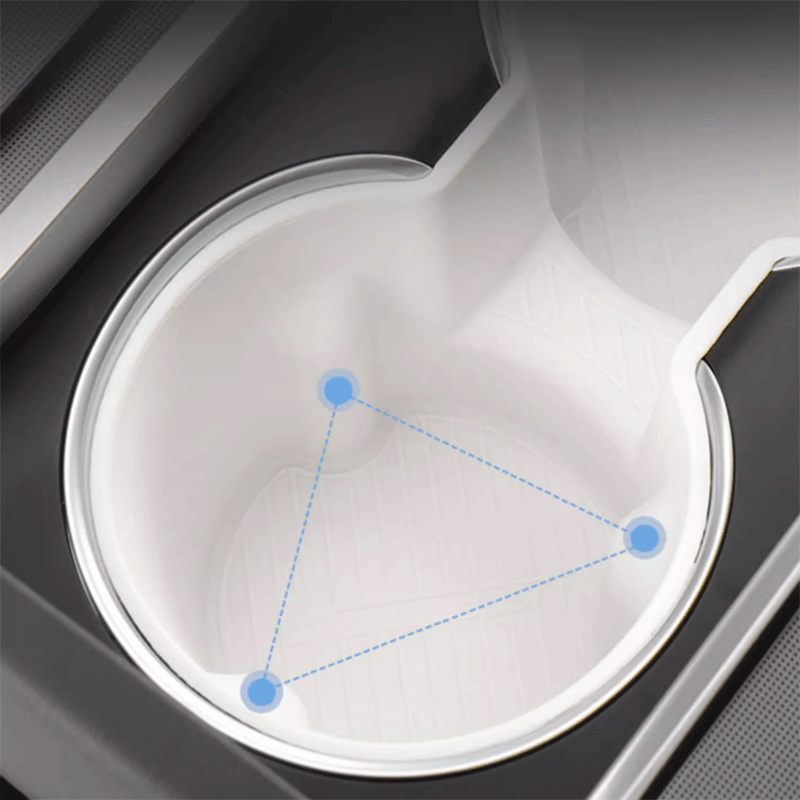 TAPTES® Center Console Silicone Cup Holder Insert for Tesla Model 3 Highland 2024