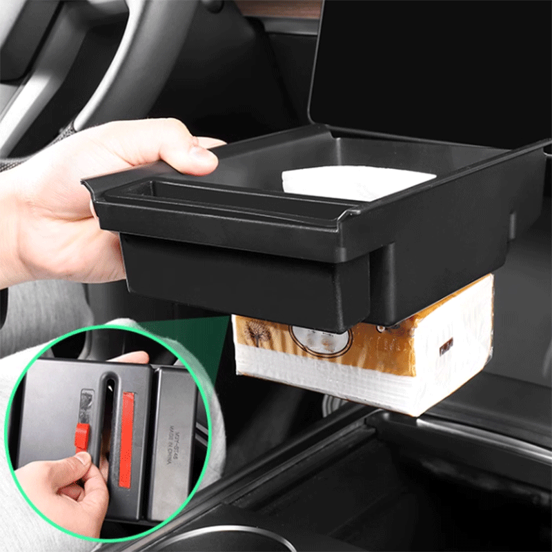 TAPTES® Central Storage Organizer With Tissue Box for Tesla Model 3/Y 2021-2023 2024