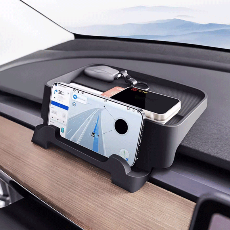 TAPTES® Dashboard Cell Phone Holder With Storage Tray for Tesla Model 3/Y