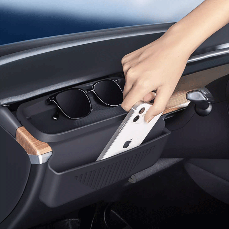 TAPTES® Dashboard Storage Box with Phone Holder for Tesla Model 3/Y