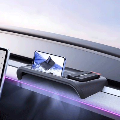 TAPTES® Multifunctional Dashboard Floating Storage Tray for Tesla Model 3/Y
