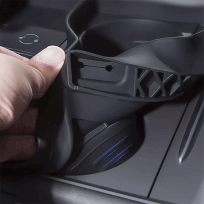 TAPTES® Silicone Center Console Cup Holder With Storage Box for Model 3/Y 2021-2023 2024