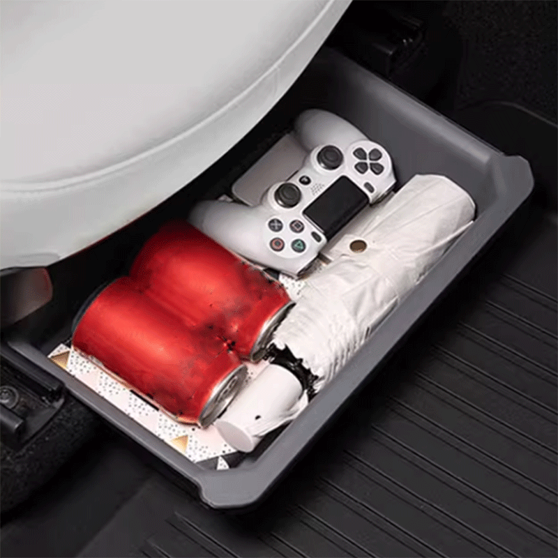 TAPTES® Under Seat Double Layer Storage Organizer for Tesla Model Y 2020-2023 2024