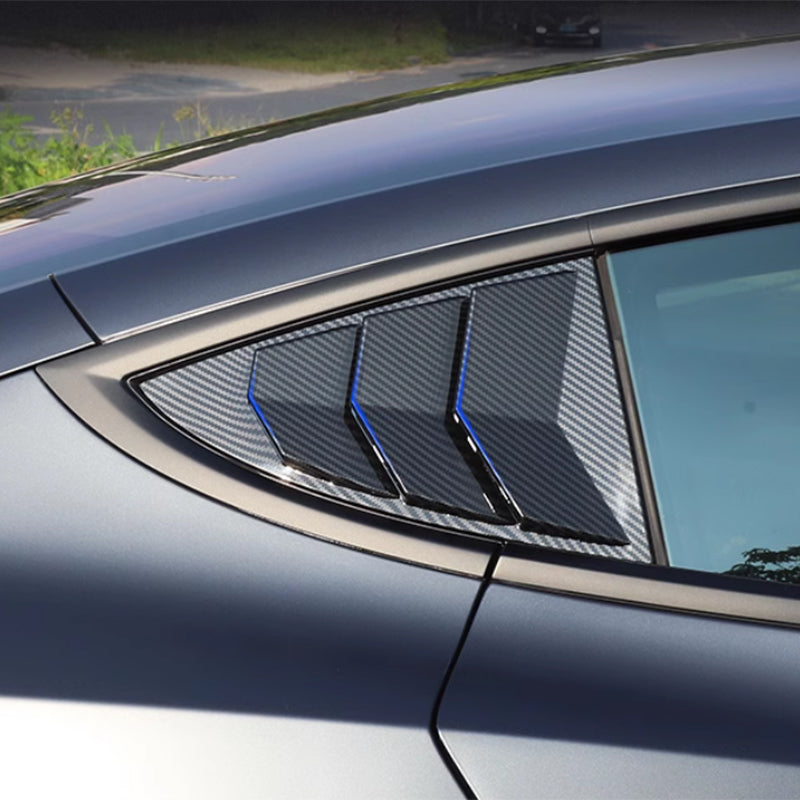 TAPTES® Car Rear Window Triangle Shutter Cover for Tesla Model 3 Highland ,Set of 2