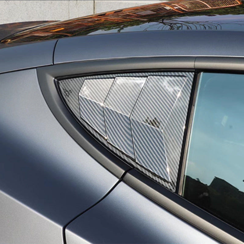 TAPTES® Car Rear Window Triangle Shutter Cover for Tesla Model 3 Highland ,Set of 2