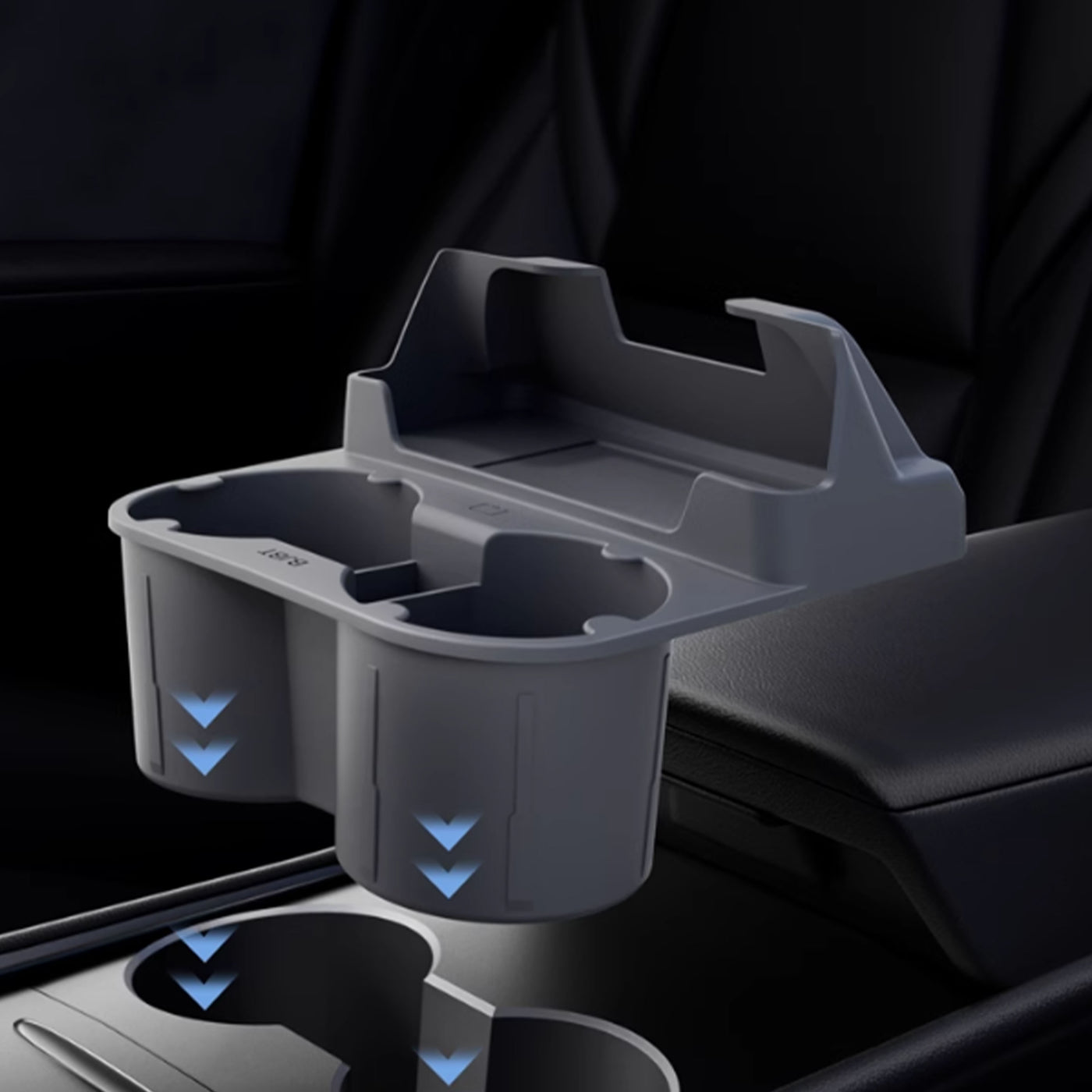 TAPTES® Creative Center Console Cup Holder, Silicone Material for Tesla Model 3/Y, Tesla Model 3 Highland, 2025 New Tesla Model Y Juniper