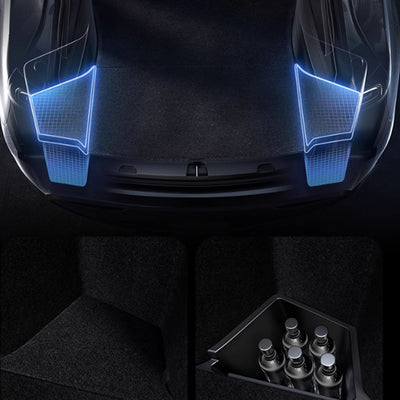 TAPTES® Full Surround Mats for Storage Boxes on Both Sides of the Trunk for 2025 New Tesla Model Y Juniper,Set of 4
