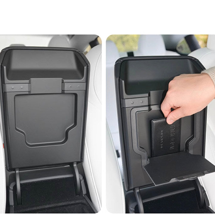 TAPTES® Hidden Armrest Storage Box for 2024-2025 Tesla Model 3 Highland/2025 New Tesla Model Y Juniper