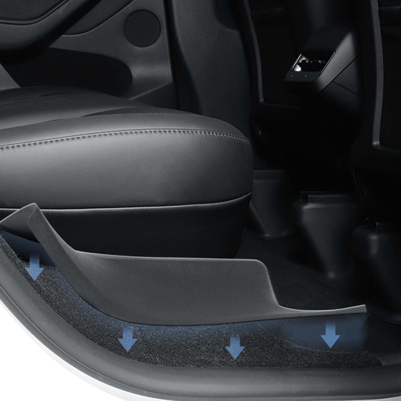 TAPTES® Rear Door Sill Kick Plate Protective Pad for 2025 Tesla Model Y Juniper,Set of 2