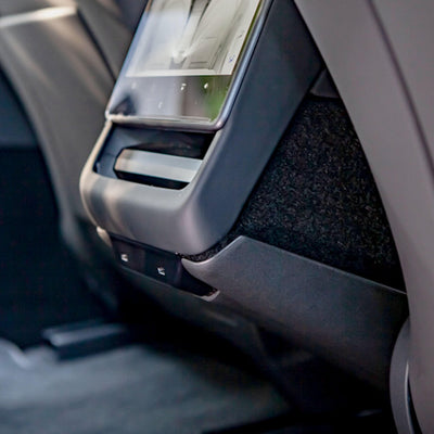 TAPTES® Rear Kick Guard Protective Panel for Underseat Air Vent – 2024-2025 Tesla Model 3 Highland / 2026 Tesla Model Y Juniper