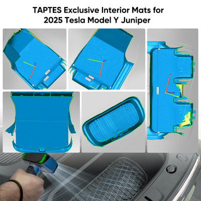 TAPTES Exclusive All Weather Floor Mats & Trunk Mat for 2025 2026 Tesla Model Y Juniper. 6Pcs Set Floor Mats & Cargo Liner for 2025 New Tesla Model Y