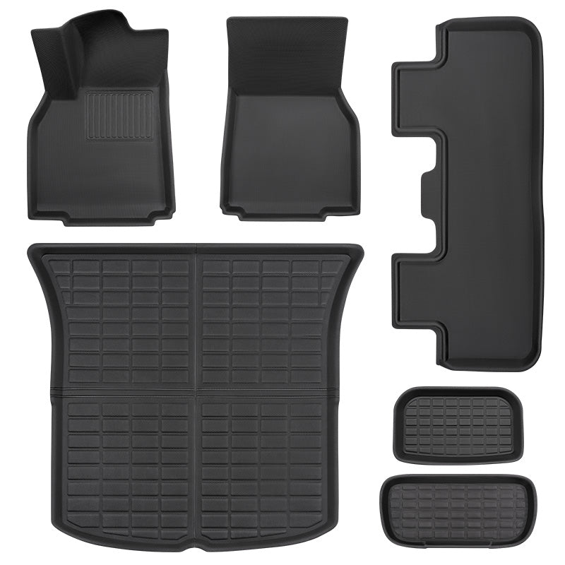 TAPTES Exclusive All Weather Floor Mats & Trunk Mat for 2025 2026 Tesla Model Y Juniper. 6Pcs Set Floor Mats & Cargo Liner for 2025 New Tesla Model Y