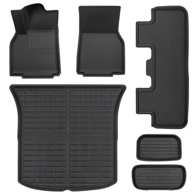 TAPTES Exclusive All Weather Floor Mats & Trunk Mat for 2025 2026 Tesla Model Y Juniper. 6Pcs Set Floor Mats & Cargo Liner for 2025 New Tesla Model Y