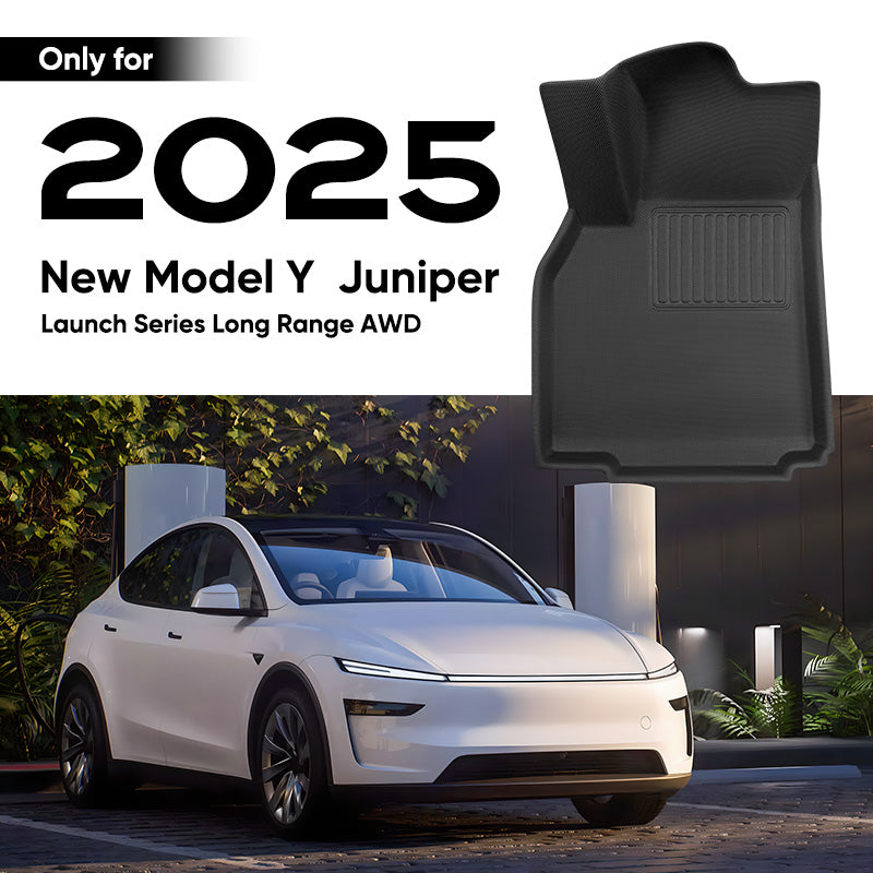 TAPTES Exclusive All Weather Floor Mats & Trunk Mat for 2025 2026 Tesla Model Y Juniper. 6Pcs Set Floor Mats & Cargo Liner for 2025 New Tesla Model Y