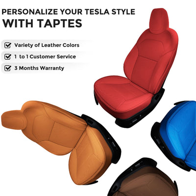 TAPTES® Custom Leather Seat Covers for 2025 2026 Tesla Model Y Juniper,Seat Covers for Tesla Model Y Juniper Rear Seats.