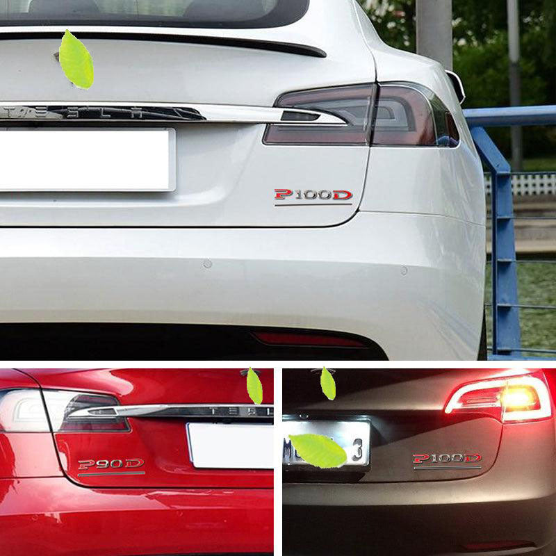 Customized Stereoscopic P90D P100D Sticker for Tesla Model X