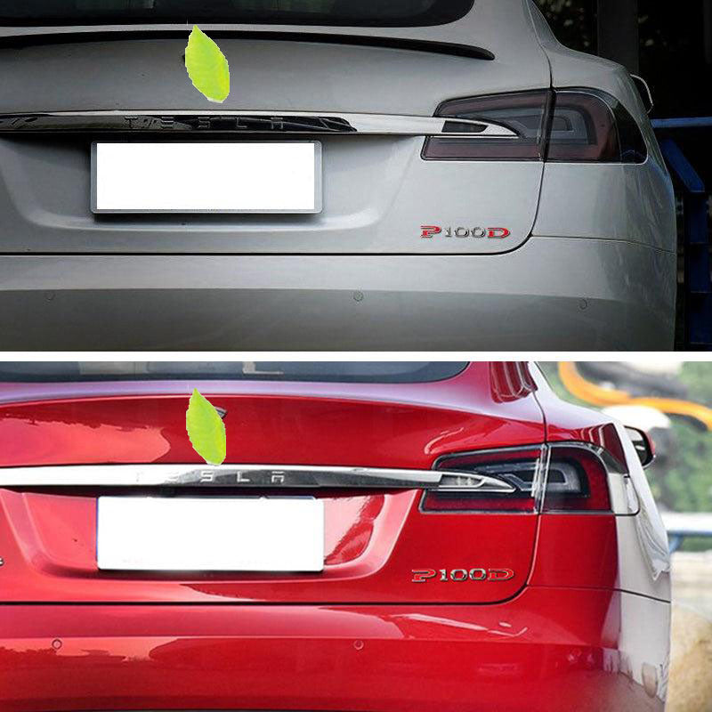 Customized Stereoscopic P90D P100D Sticker for Tesla Model X