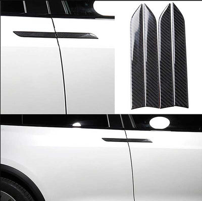 TAPTES Carbon Fiber Door Handle Stickers for Model X, 4 Pcs