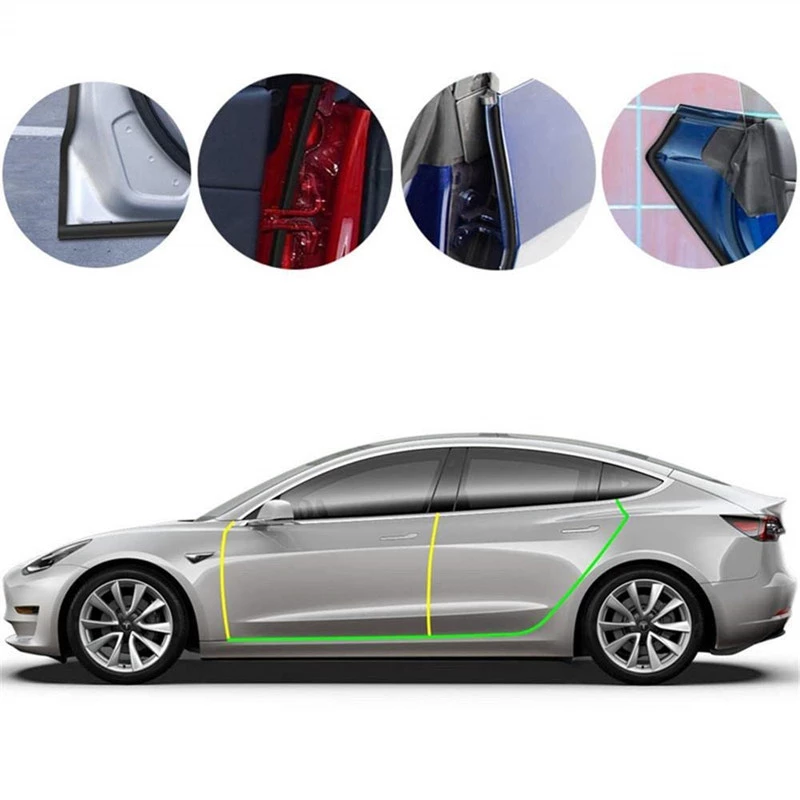 TAPTES Door Seal Kit for Tesla Model S Model 3