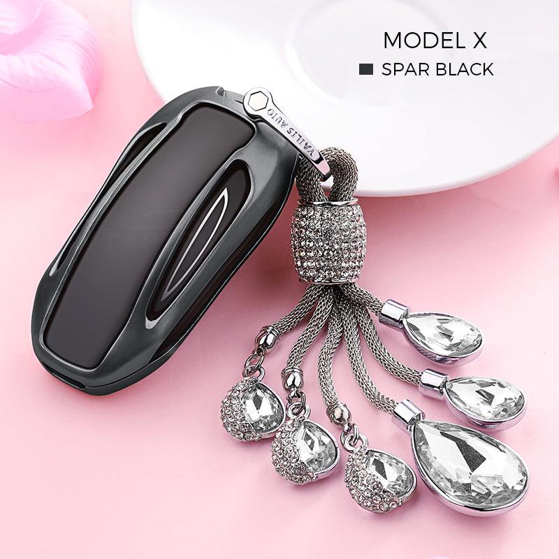 Crystal Chain Key Fob Cover for Tesla Model X - TAPTES