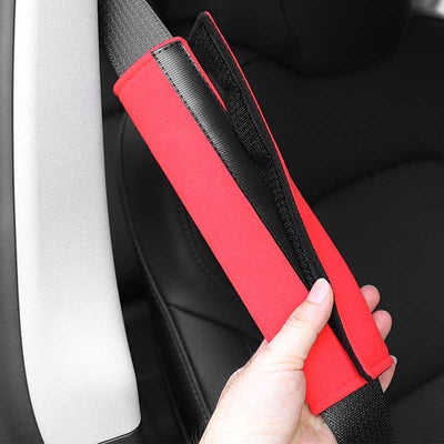 TAPTES® Alcantara Seat Belt Cover for Tesla Model S/3/X/Y/Cybertruck, Seatbelt Shoulder Pad