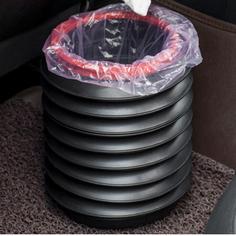 TAPTES® Foldable Car Trash Bin for Tesla Model S Model 3 Model X Model Y Cybertruck, Camping Bucket