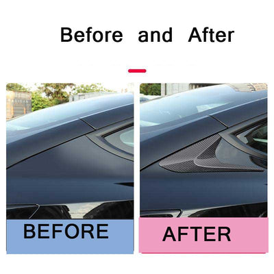 TAPTES Rear Window Triangle Shutters for Tesla Model 3 2021-2023 2024, C-pillar Boomerang Decoration Cover