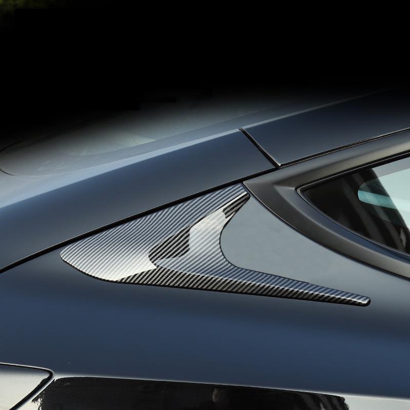 TAPTES Rear Window Triangle Shutters for Tesla Model 3 2021-2025, C-pillar Boomerang Decoration Cover